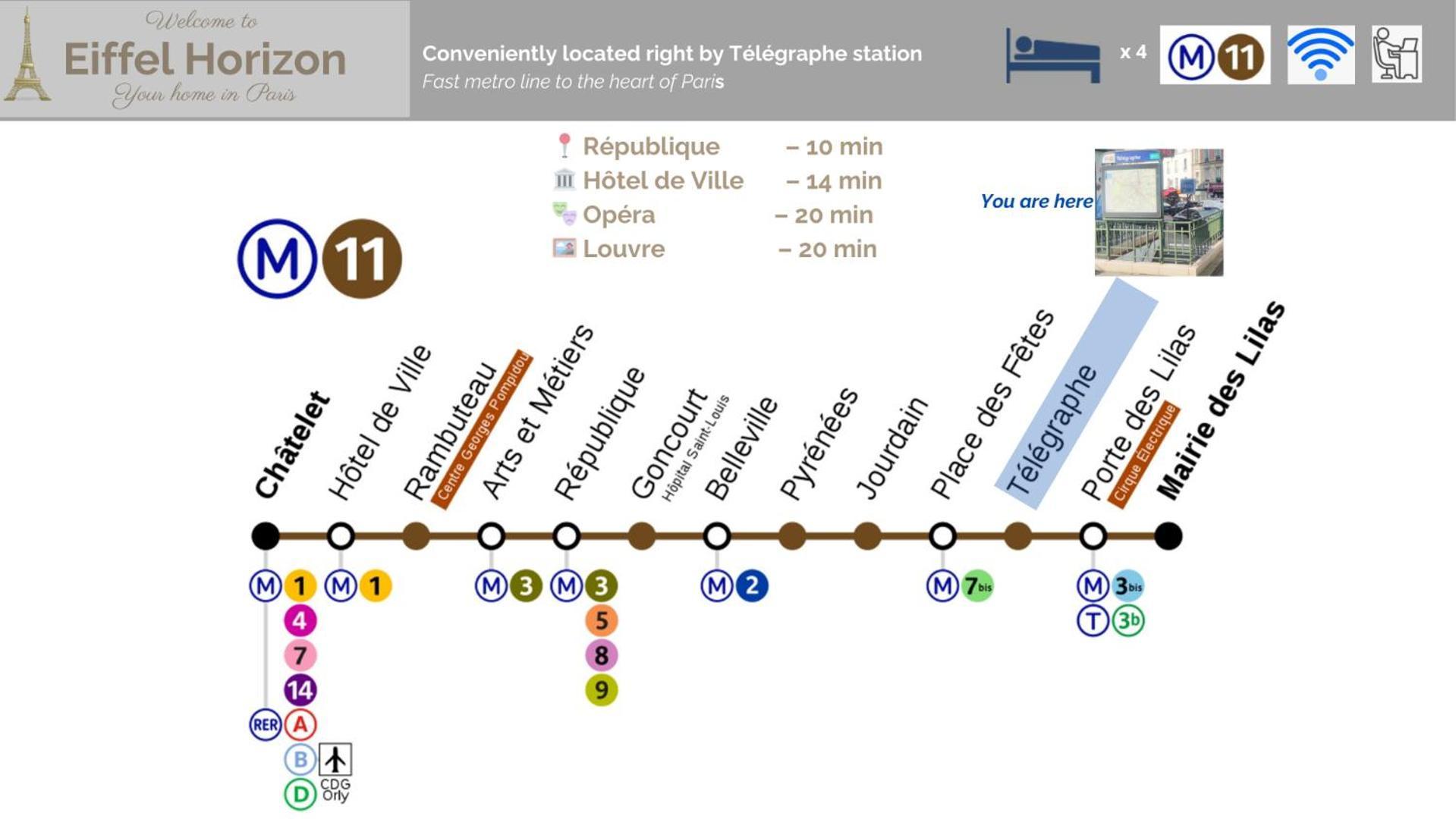 Eiffel Horizon - Grand Espace Familial Au Pied Du Metro Accommodatie bij particulieren *