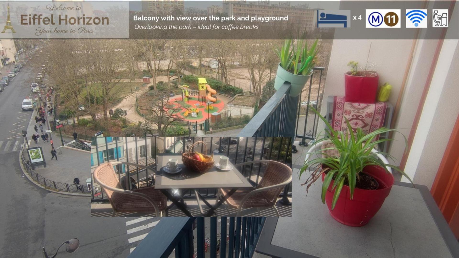 Eiffel Horizon - Grand Espace Familial Au Pied Du Metro * Parijs
