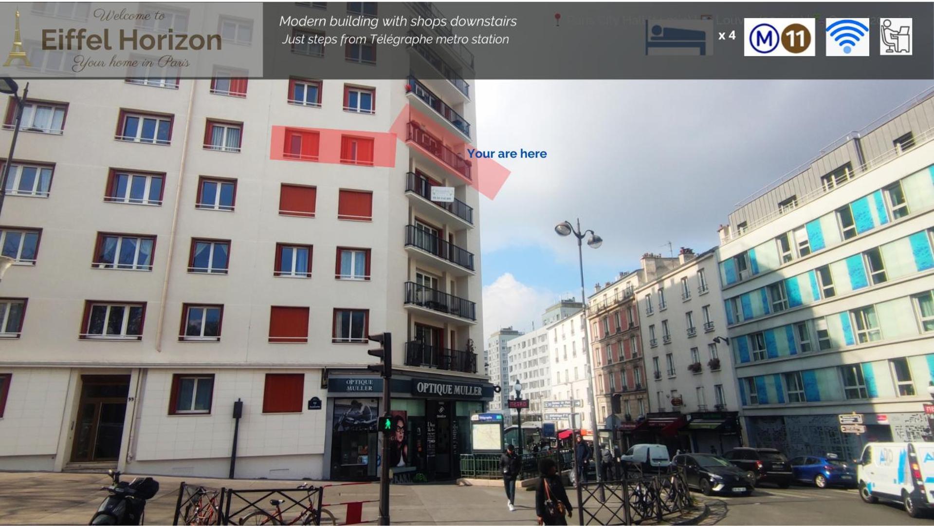 Accommodatie bij particulieren Eiffel Horizon - Grand Espace Familial Au Pied Du Metro *